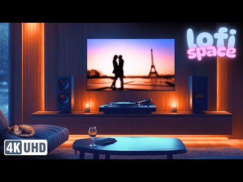 Cozy Rainy Movie Night Vibes 🌧️🔥 | Chill Beats & Jazz for Deep Weekend Focus & Romantic Relaxation