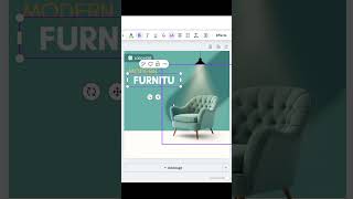 Canva Furniture Poster Design Tutorial 🌟🔥 #canva #shorts #canvatutorial #furniture