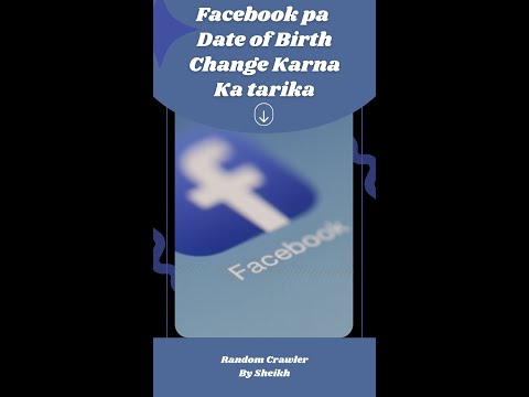facebook par date of birth kaise change kare #shorts #youtubeshorts #shortvideo #youtube