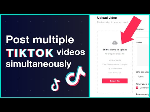 How to post multiple TikTok videos on browser simultaneously
