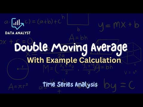 Double Moving Average with Example calculation #dataanalyst #timeseriesanalysis
