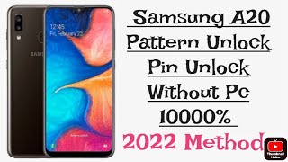 Samsung A20 Pattern Unlock || Pin Unlock || Fingerprint Ulnock || Remove All Locks Without Pc Done..