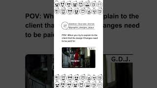 Changes Aren't Free!💸 #GraphicDesignLife #ClientRequests #DesignerStruggles #funny #memes #ytshorts