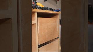Adding the Blum slides to the second drawer on the desk.  #woodworking #diy #maker