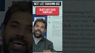 SLIET LEET2025 FORM OUT AFTER DIPLOMA ONE OF THE BEST OPTION BTECH LATERAL ENTRY #SLIETleetcoaching