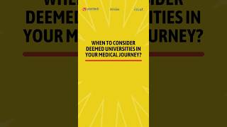 🤔 When To Consider Deemed Universities In Your Medical Journey? #medicalcareer  #deemeduniversity