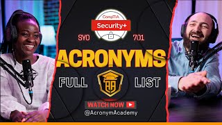 Master CompTIA Security+ Acronyms (SY0-701) | Acronym Academy Podcast