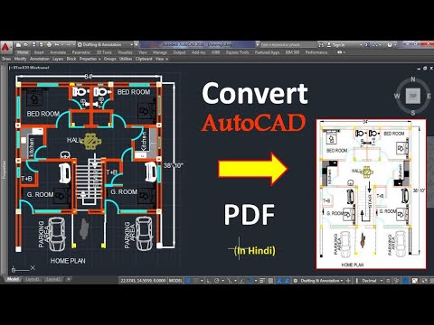 Convert AutoCAD to PDF | Autocad | Civil Engineering | Convert DWG to PDF in AutoCAD ||