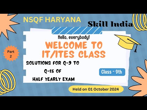 9th class (IT/ ITeS) - solution for long Questions of Half Yearly Exam