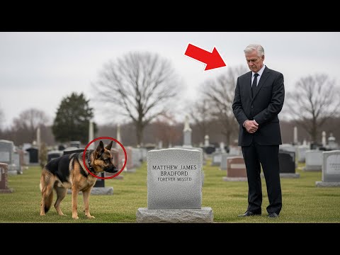 Billionaire Finds Poor Dog at His Son’s Grave—What Happens Next Will Break Your Heart