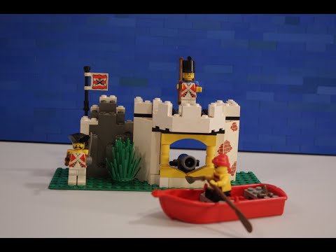 Lego set 6266 cannon cove stop motion build