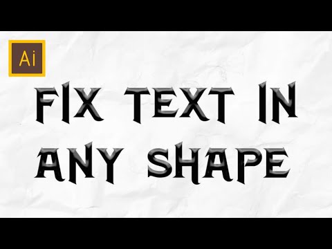 Fix text in any shape in illustrator #shorts #graphicdesign #illustrator