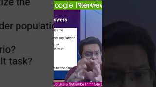 13/13 GOOGLE Interview Questions and Answers! #google #googleinterview #interview