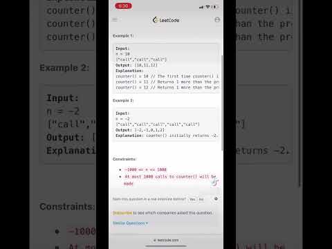 LeetCode 30 Days of JavaScript - Day 2: Counter