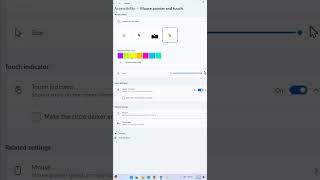 Increase Pointer Size & Change Color #pointer #mousepointer  #accessibility    #techtutorial