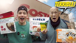 My Chinese Grandparents Try COSTCO'S NEW Asian Food (it changed their lives)