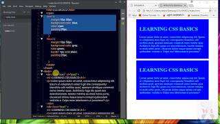CSS 3 Basics External Stylesheet, Stylizing the first HTML document