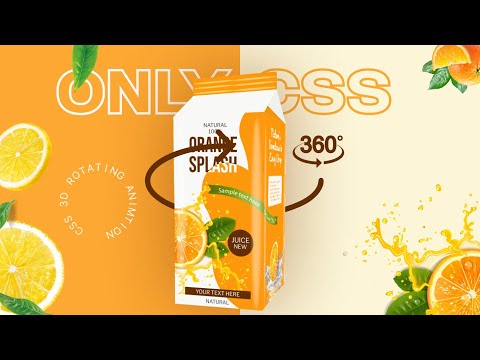 3D Rotation Effect Using CSS Only | M.A Developer