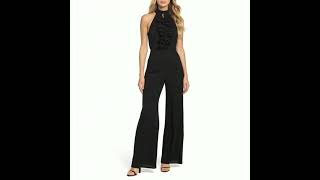 Designer Black Jumpsuit by C/MEO Collective Perfect Statement Piece  #chicwardrobe #prelovedfashion