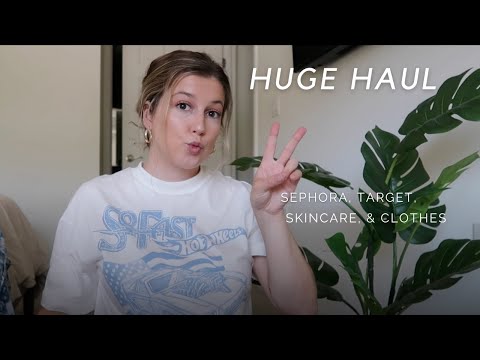 HUGE HAUL: sephora, skincare, & clothes!