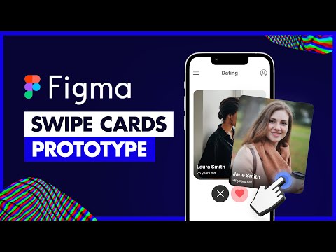 Tinder-like Swipeable Card - Prototype with Interaction in Figma