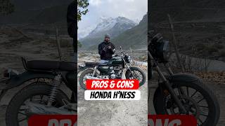 Honda CB350 H’ness PROS & CONS✅#cb350 #cb350rs #hondacb350 #honda #viral #rider #bikelover #bike