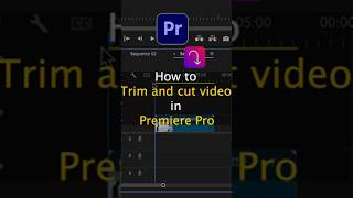 how to trim and cut video in adobe premiere pro #premierepro #trimvideo #cutvideo #editing