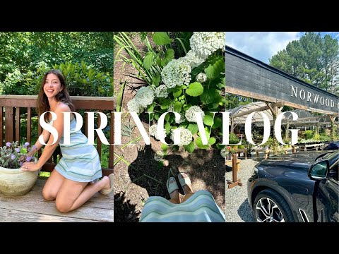 HOME VLOG: spring gardening, baking & girl chats