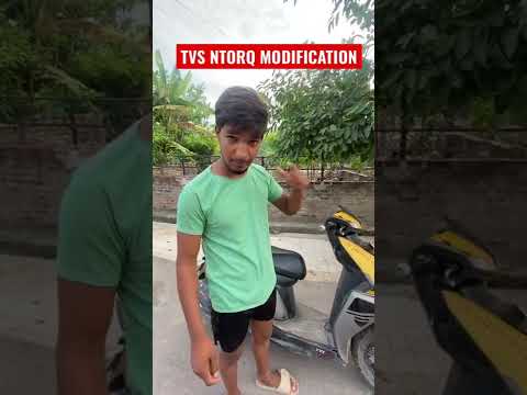 Tvs NTORQ | Easy NTORQ modification | Modified Scooty 👍#shorts #ntorq