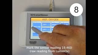 S210.smartSensor and internal LuminOx oxygen detector: how to check whether is drifting abnormally