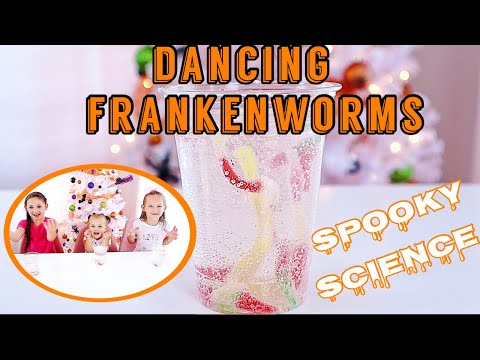 DANCING FRANKENWORMS EXPERIMENT: 31 DAYS OF HALLOWEEN KIDS STEM SCIENCE EXPERIMENTS & ACTIVITIES