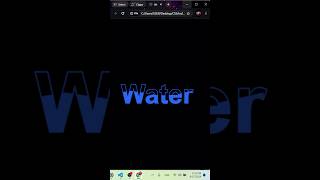 😍Water Wave Text Animation Effects Using CSS Clip-path - Pure CSS3 | #shorts #css3 #cssanimation