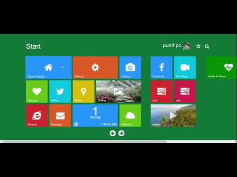 window 8 1 interface using html , css , javascript