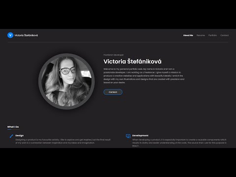 My new 2021 REACT portfolio website