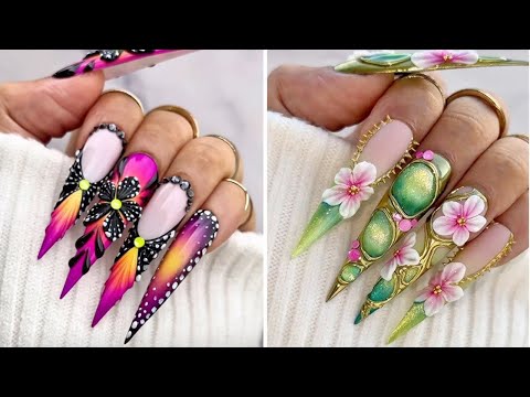 ✨ Stunning Nail Art Designs 2025 💅 | 3D Acrylic Nails, Butterfly & Floral Nail Artist Compilation