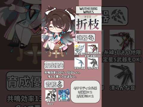 【鳴潮】1分で大体わかる!!折枝の使い方。初心者向け!!【wuthering waves】