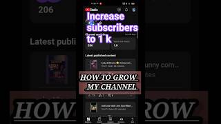 increase subscribers to 1k | how to grow on youtube #shorts