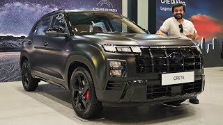 🤑 Most EXPENSIVE Hyundai Creta: King Knight With Boss Mode + Matte Black @ ₹20.77 lakh! | First Look