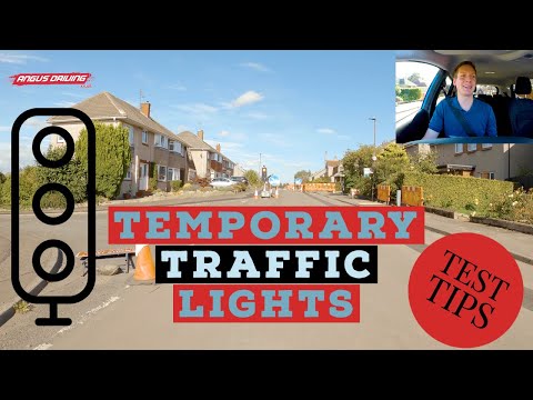 Driving Test Tips - Temporary Traffic Lights (Things To Lookout For & Think About)