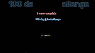 Week 1 Complete ✅ | 100 Days Job Challenge – My Web Dev Journey Begins 💻🔥