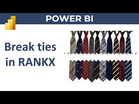 Breaking Ties in RANKX using COUNTROWS + FILTER | Power BI DAX
