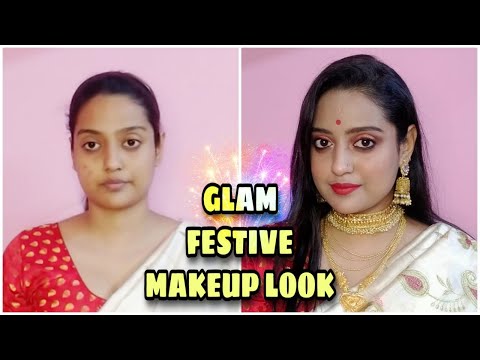 affordable easy Indian wedding guest makeup look in hindi for beginner|step by step|#TheBeginnerGirl