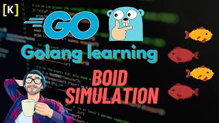 Golang learning - how to make boid simulation game. And game dev basics.