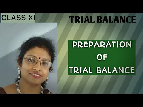 CLASS XI ACCOUNTS CLASS ON TRIAL BALANCE