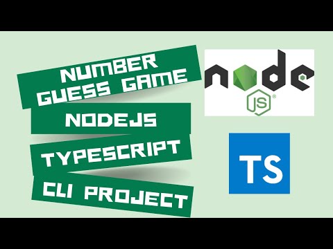 Nodejs typescrpt cli number guess game project