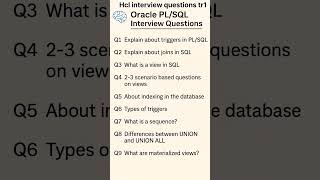 Hcl interview questions 2025|coding|interview #hcl #coding #pl/sql  #2025 #tr1 #questions