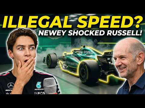 Illegal speed? AMR26 Newey shocked George Russell!