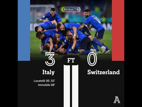 Italy vs Switzerland 3-0 All Goals & Extended Highlights- 2021 HD. Locatelli plus Ciro Immobile