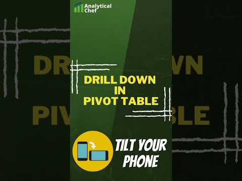 Learn how to drill down data in pivot table. #shortvideo #excel #analytics ￼#shorts