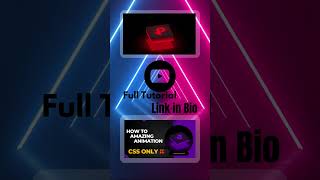 Animated 3D LOGO using Html & CSS only | CSS Animation Effects #shorts